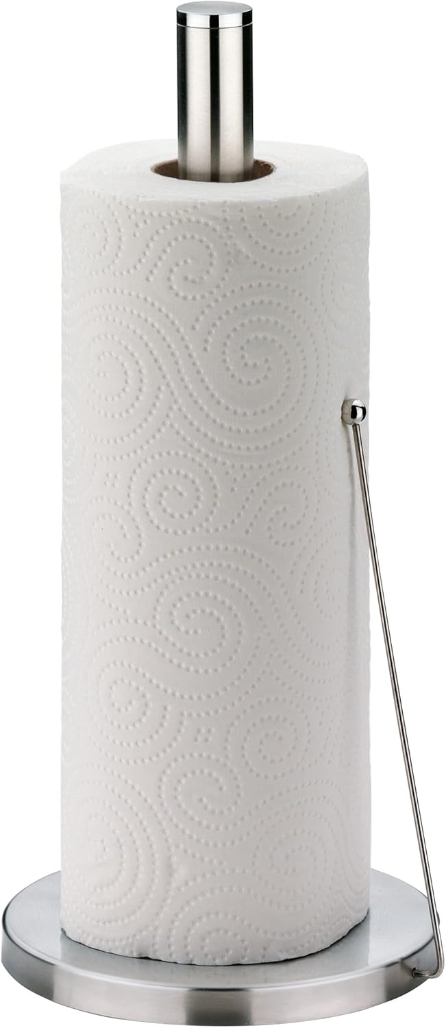 kela 16920 Küchenrollenhalter, 33,5 cm Höhe, Edelstahl, Matt, Rollo